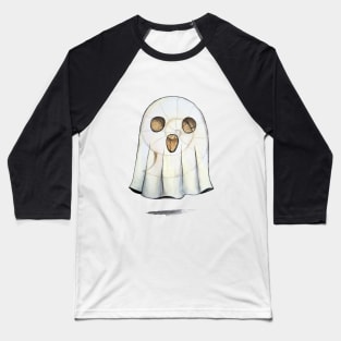 Ammonite Fossil Halloween Ghost Baseball T-Shirt